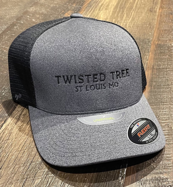 Twisted Tree Flexfit Mesh Hat Grey / Black Large