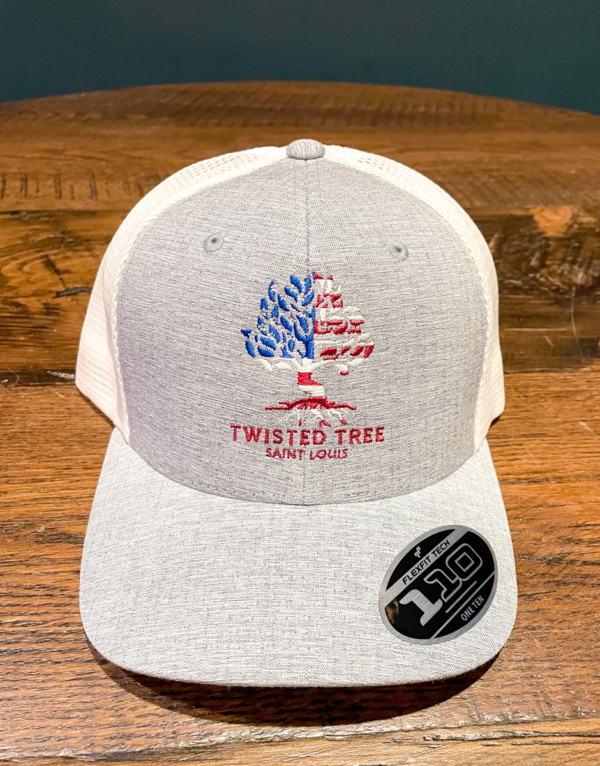 Twisted Tree Red White & Blue Hats