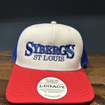 Syberg's Snapback Trucker Hat (Red, White, and Blue)