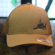 Sybergs Shark Logo Trucker Hat Caramel Yupoong Snapback