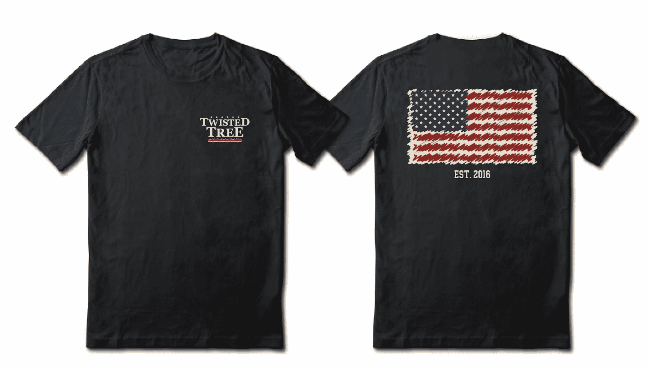 Twisted Tree Americana Flag Tshirt