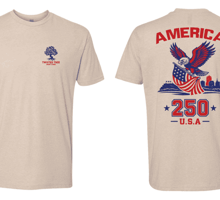 250 America T-shirt - Twisted Tree